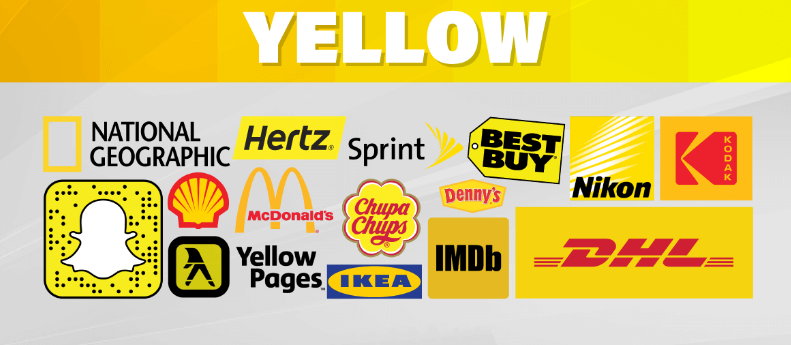 استفاده از رنگ زرد در تبلیغات