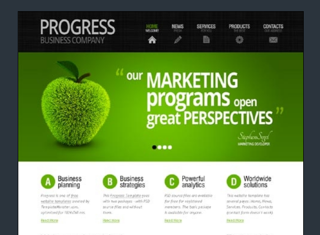 طراحی سایت با استفاده از رنگ سبز
