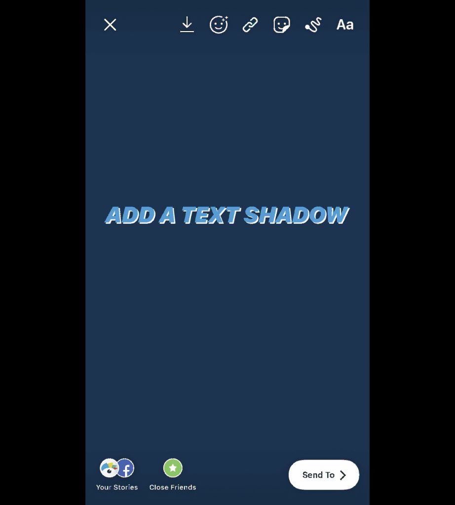 از سایه برای متن های خود استفاده کنید