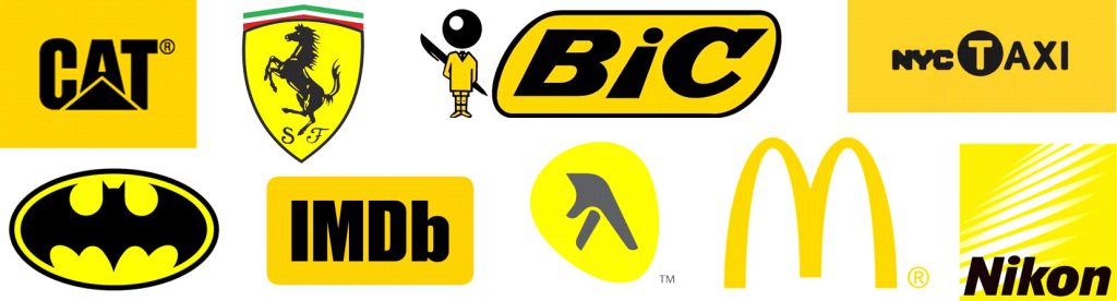 چند کمپانی که از زرد استفاده می‌کنند