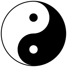 نماد یین و یانگ
مثال فضای منفی و فضای مثبت
